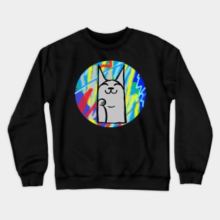 cat graffiti 1 Crewneck Sweatshirt